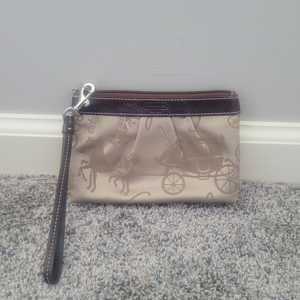 Coach Horse And Carriage Wristlet